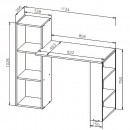 Стол компьютерный NN Мебель СТК 1 Белый